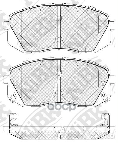 Колодки тормозные дисковые перед PN0052 NiBK