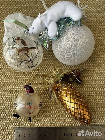 Елочные украшения стекло