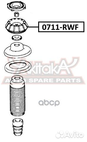 Опора переднего амортизатора 0711-RWF asva