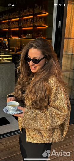 Жакет zara паетки