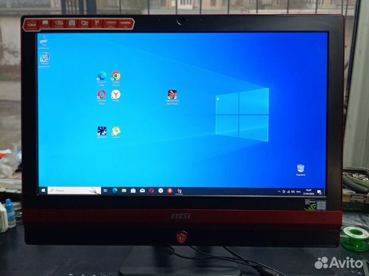 Моноблок msi gaming 24 6qe 4k