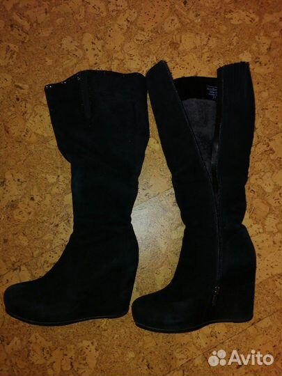 Сапоги женские кожа