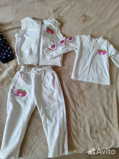 Детская одежда для девочек 86 92 пакетом