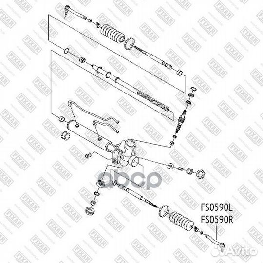 Наконечник рулевой тяги правый прав chevrolet