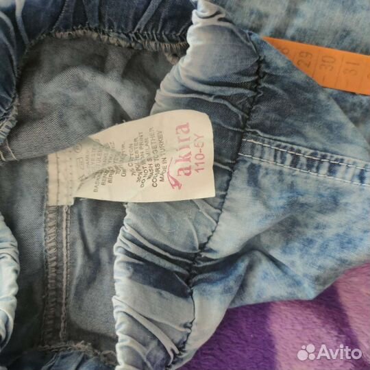 Джинсовые шорты для мальчика 110