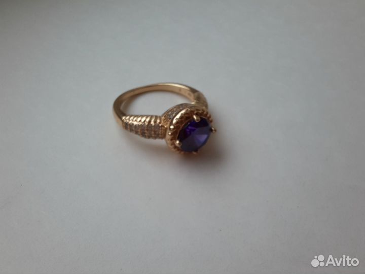 Кольцо бижутерия под золото