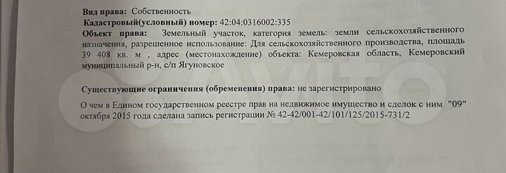 Участок 3,94 га (СНТ, ДНП)