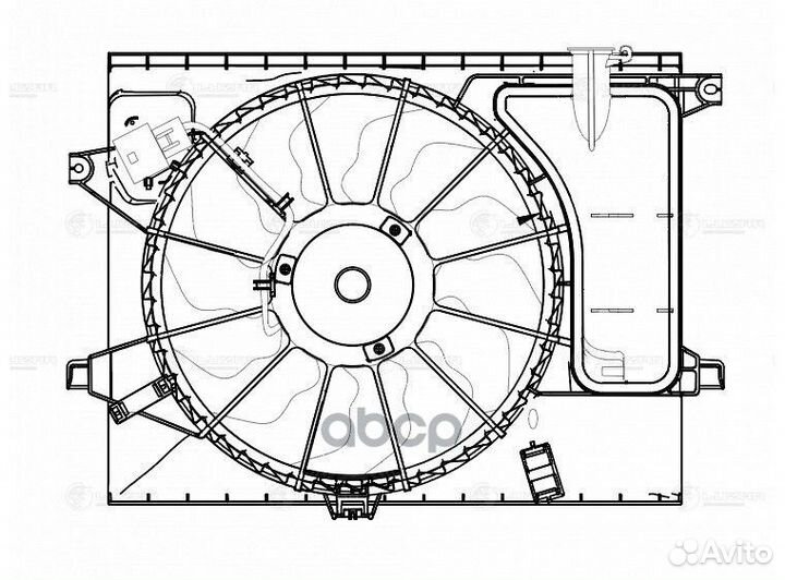 Вентилятор радиатора KIA soul II 13- 1.6I/2.0I
