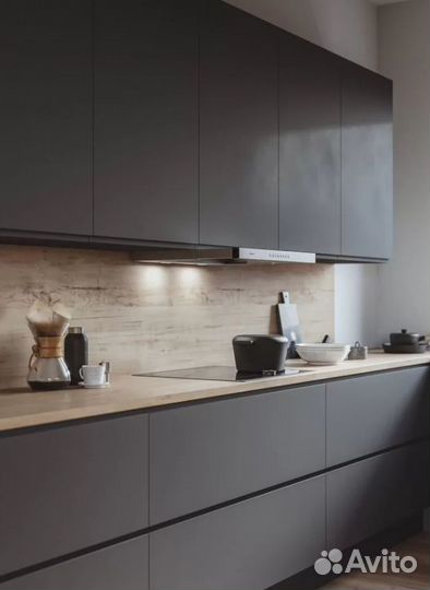 Кухня на заказ, с островом, прямая, угловая