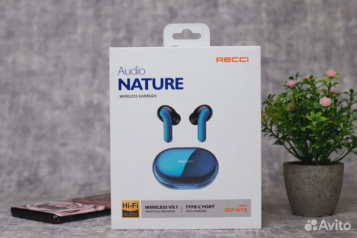 Беспроводные наушники Recci REP-W18