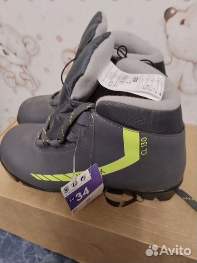 Лыжные ботинки новые 34 размер