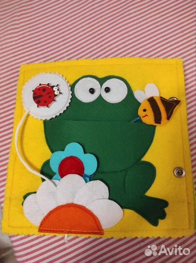 Развивающая книга из фетра