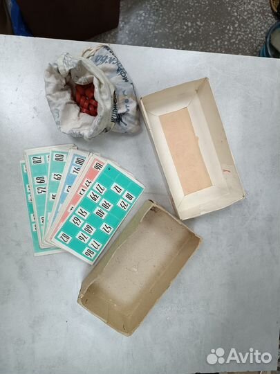 Лото В Коробке Красные Бочонки 86 из 90 СССР