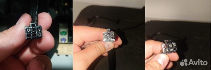 Кабели 6pin molex для райзеров