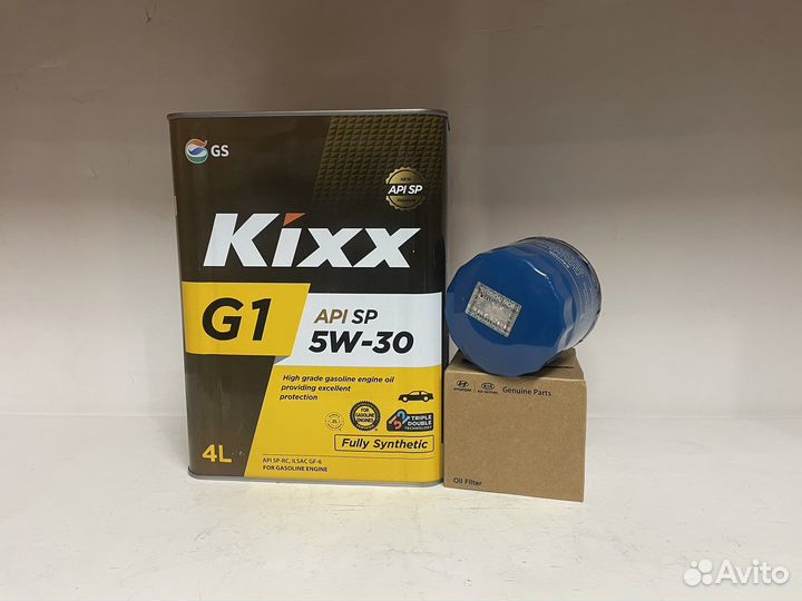 Комплект моторное масло+фильтр на Kia Rio