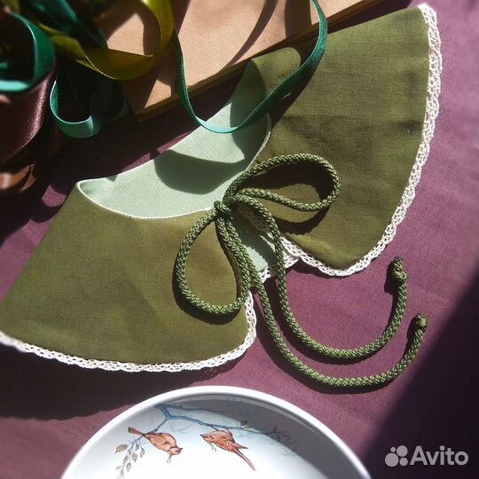 Воротничок съёмный ручная работа