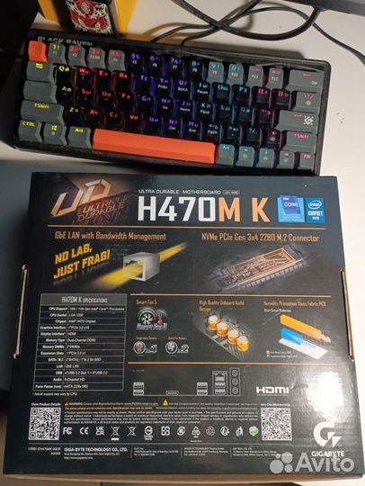Материнская плата gigabyte H470M K LGA 1200