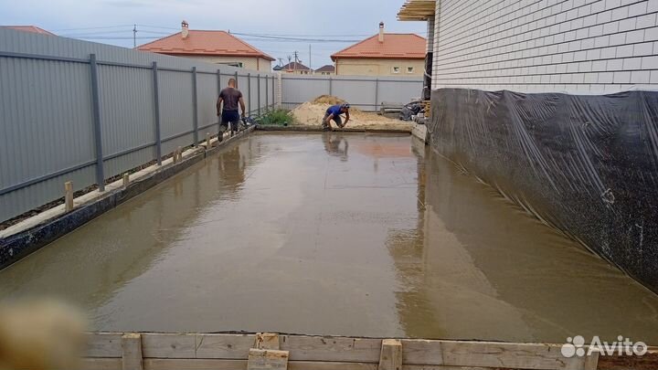 Фундаменты, Отмостки, Площадки, дорожки