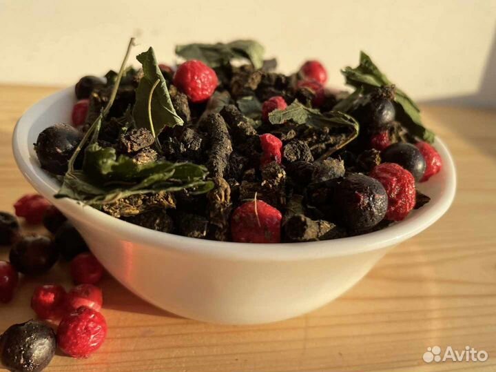 Иван-чай со смородиной 1кг, ягоды, качественный