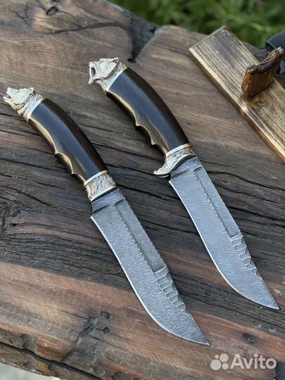 Нож «соблезуб» из дамасска