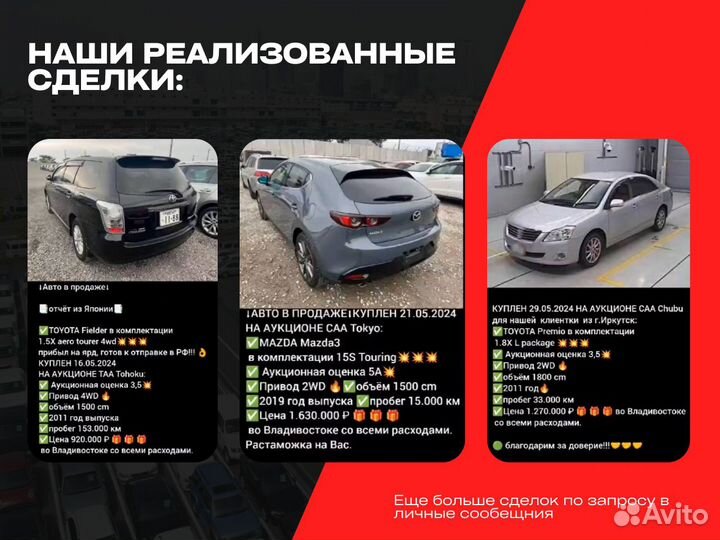 Автомобили под заказ из Японии и Кореи