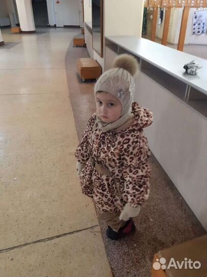 Зимний комбинезон для девочки 104 110
