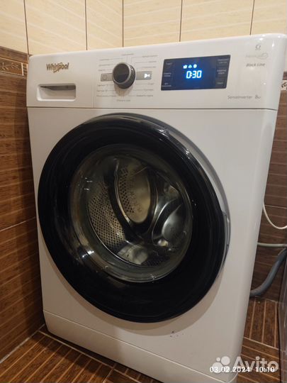 Стиральная машина whirlpool 8 кг с паром,инвертор