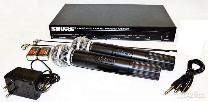 Микрофоны Shure SM58 2шт Канада Вокал Радио Pro