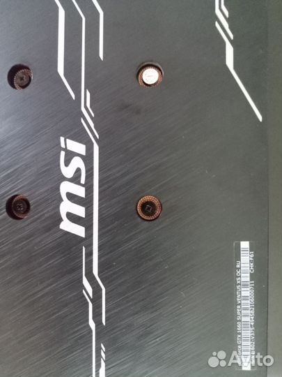 Видеокарта MSI 1660 super ventus 6gb