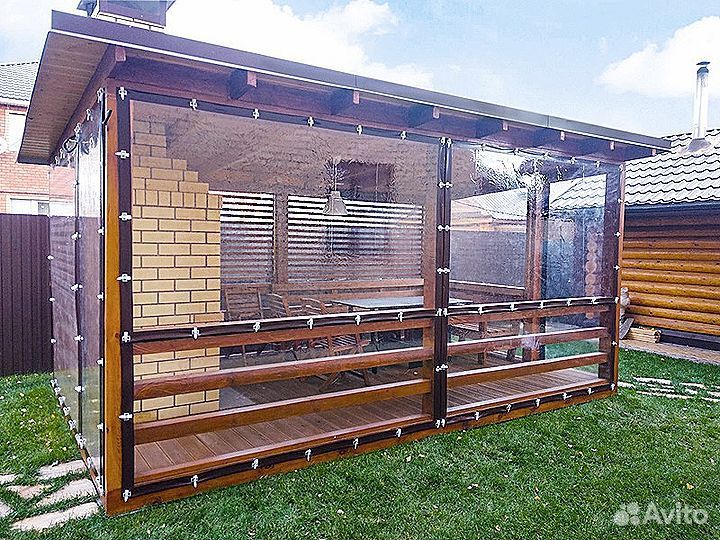 Мягкие окна для беседки