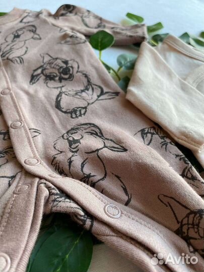 Комплект боди+слип+шапочка H&M