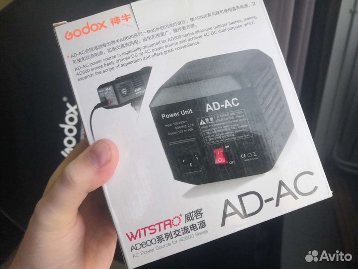 Сетевой адаптер Godox AD-AC, для вспышек AD600BM