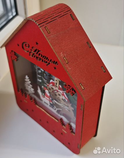 Новогодний домик с подсветкой