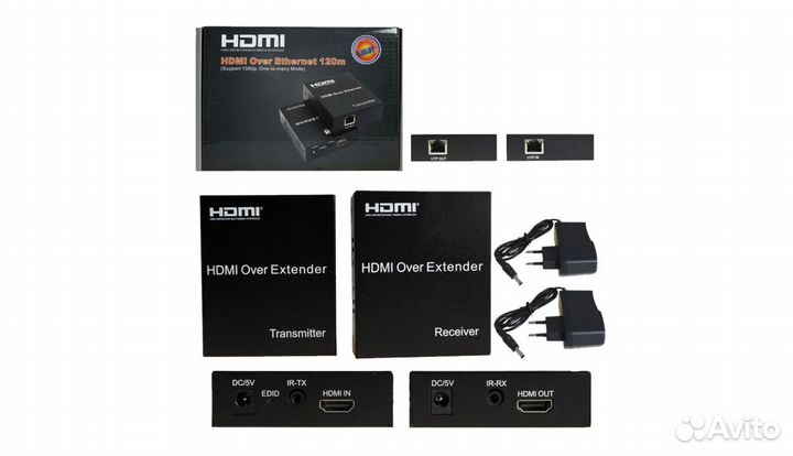 Удлинитель hdmi по витой паре hdtv Extender / RJ45