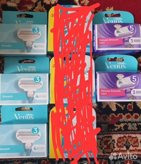 Кассеты бритвы для станка Gillette Venus Smooth