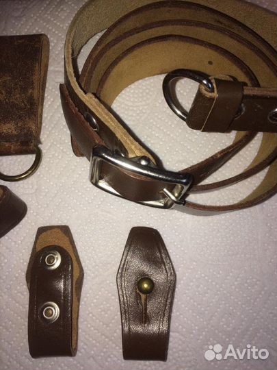 Ремни офицерские портупея кожа натуральная СССР
