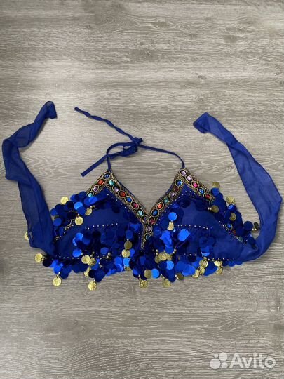 Топ-лиф для восточных танцев живота, с монетами