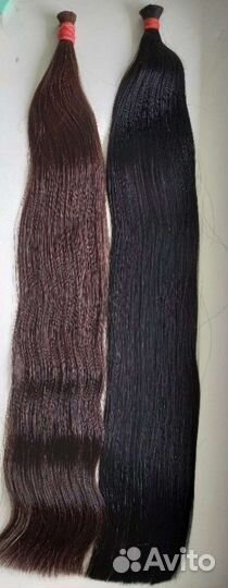 Волосы 50,60,70см. Каштановые и чёрный оттенки