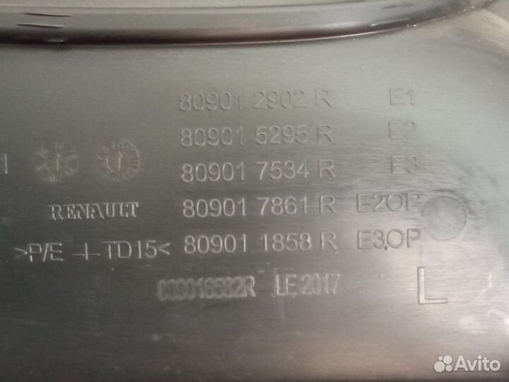 Обшивка двери передняя левая Renault Kaptur 2017