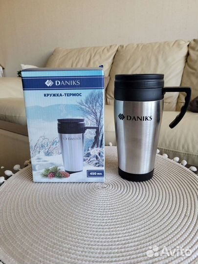 Термо - кружка Daniks. Новая. 450 ml
