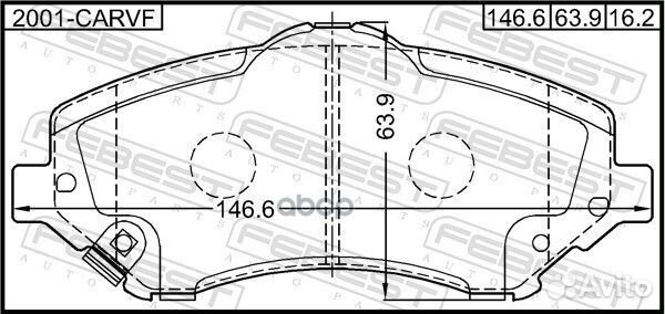 Колодки пер.jeep grand cherokee III 2004-2010 2