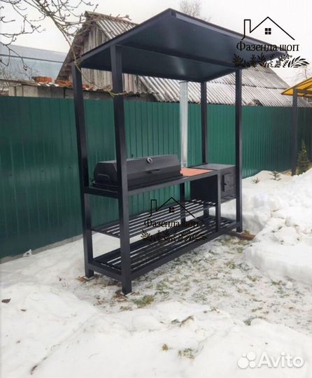 Мангал в стиле loft