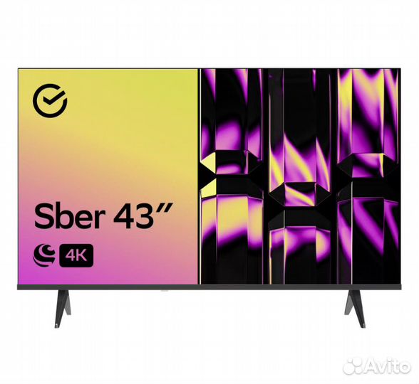 Телевизор SMART TV Sber, 4К UHD, Новый