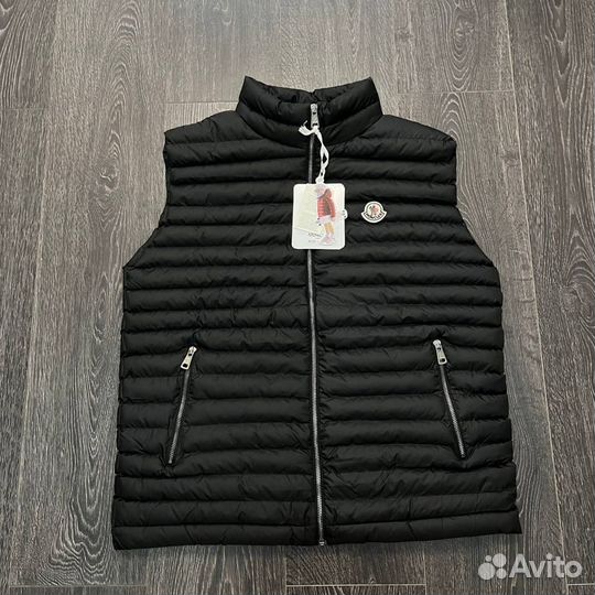 Жилетка Moncler черная мужская M-3XL