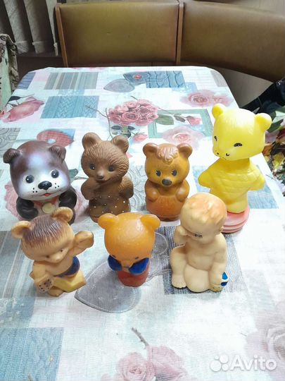 Старые советские резиновые игрушки, пищалка