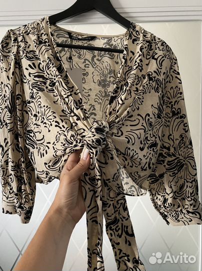 Блуза лен zara