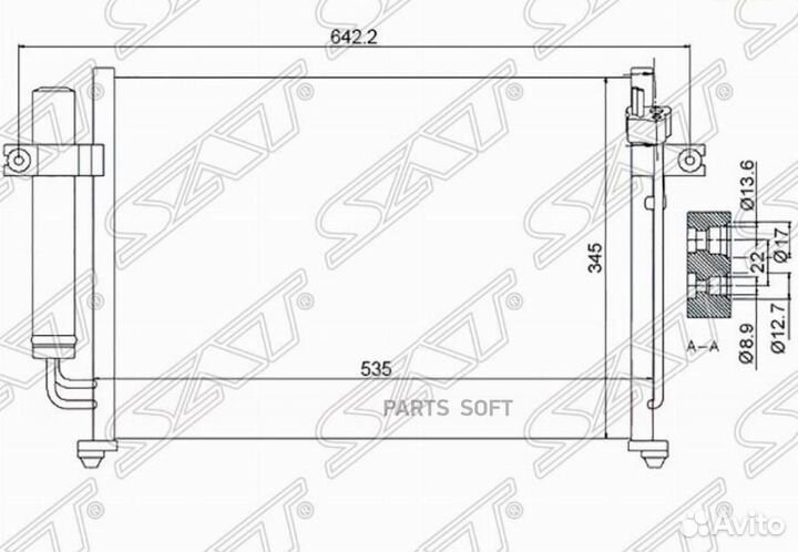 Радиатор кондиционера Хендай Гетц 02