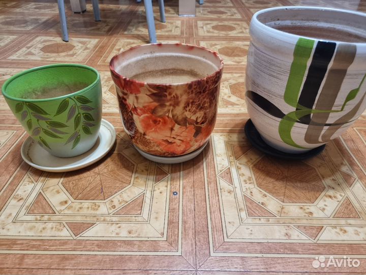 Керамические горшки бу