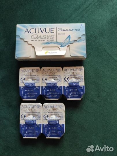 Acuvue oasys -0.5 двухнедельные