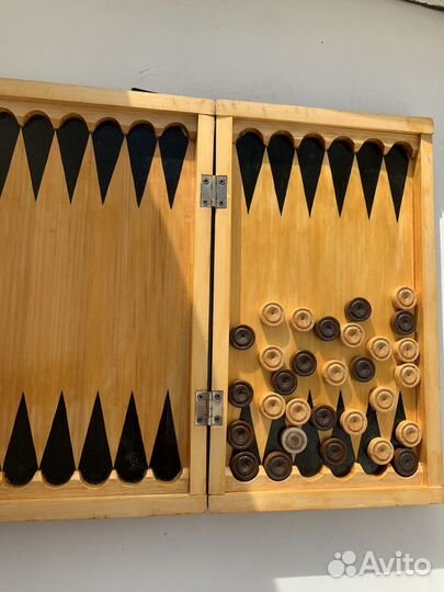 Деревянные нарды ручной работы